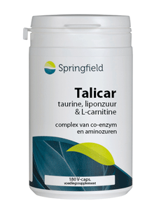 l carnitine with taurine Talicar - Taurine-liponzuur-L-Carnitine - 180 Vegcaps melhor horario para tomar healthcare Pack Of:Pack of 2
