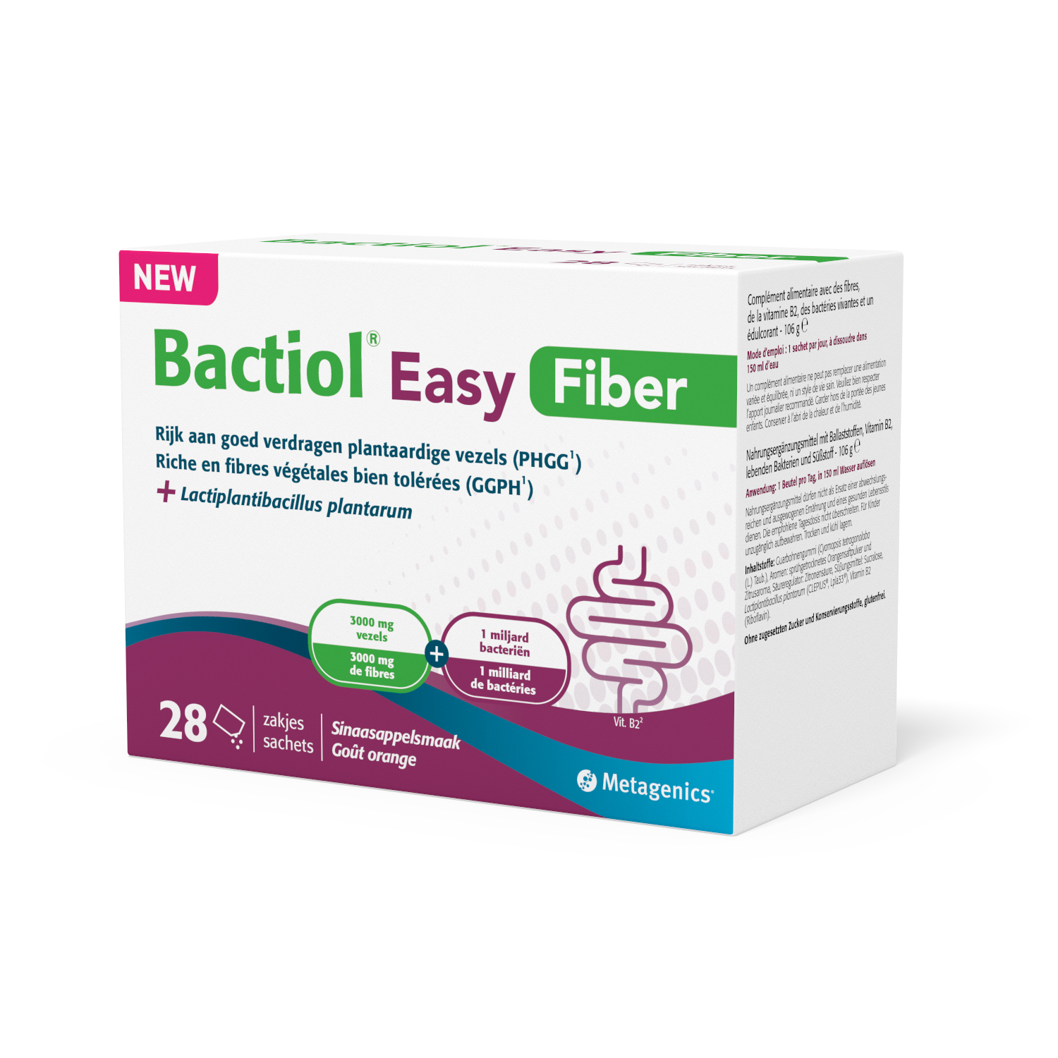 Bactiol Easy Fiber - 28 zakjes