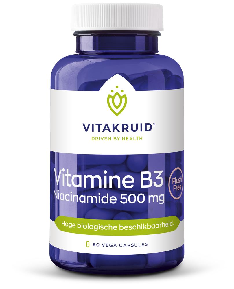 Vitamine B3 Niacinamide 500 mg - 90 vcaps