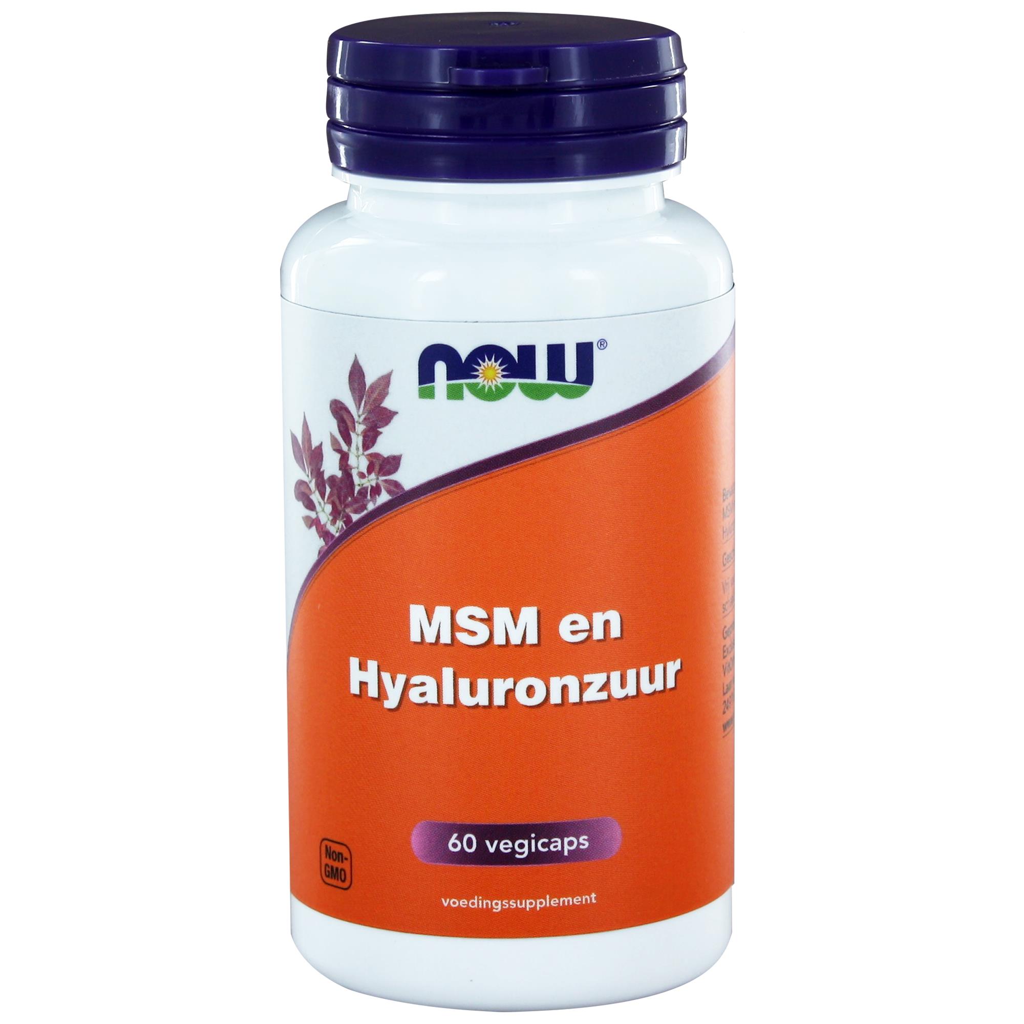 Hyaluronzuur (100 mg) met MSM - 60 Vegcaps